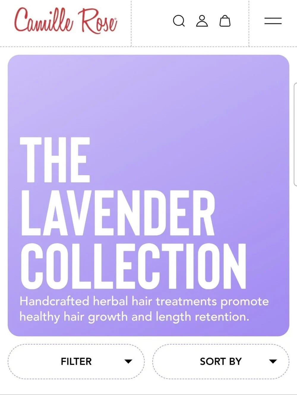 (1)Camille Rose Lavender Crush Curl Defining Hair Gel
